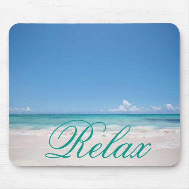 Beach Backgroud Mouse Pad (Front)