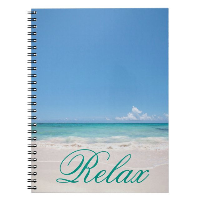 Beach Backgroud Notebook (Front)