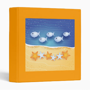 Beach background, binder