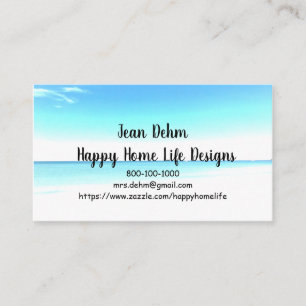 BEACH BACKGROUND Business card