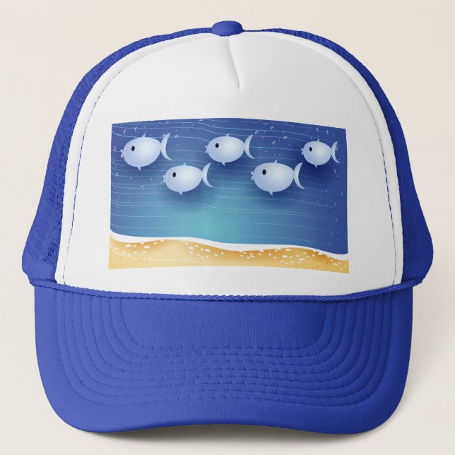 Beach background, hat (Front)