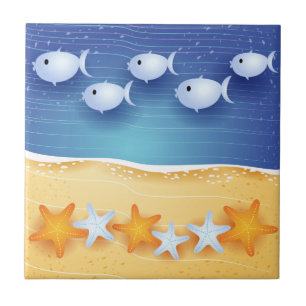 Beach background, tile