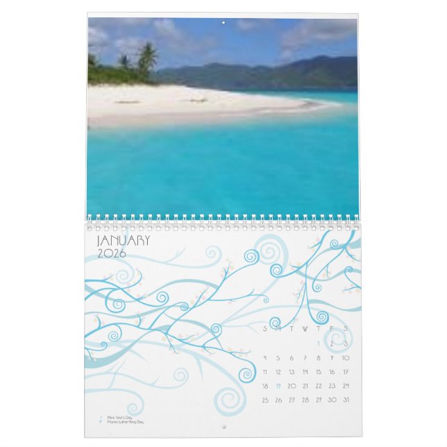 beach, Bahamas Calendar (Jan 2026)