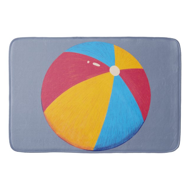 Beach Ball Bath Mat (Front)