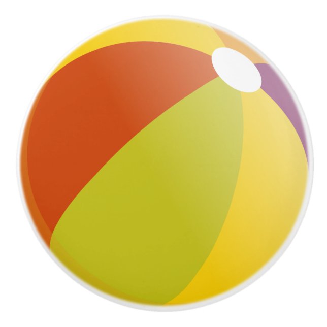 Beach Ball Ceramic Knob (Front)