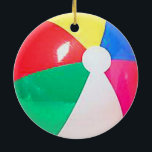 "Beach ball" design gifts and products Ceramic Ornament<br><div class="desc">A range of gifts and products featuring this cool ball design. All products are fully customisable which means you can add some text (a name or a witty slogan perhaps) and create a truly unique and individual product or gift for yourself,  a loved one,  a family member or friend.</div>
