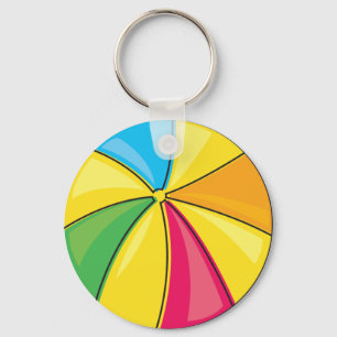 beach ball keychain