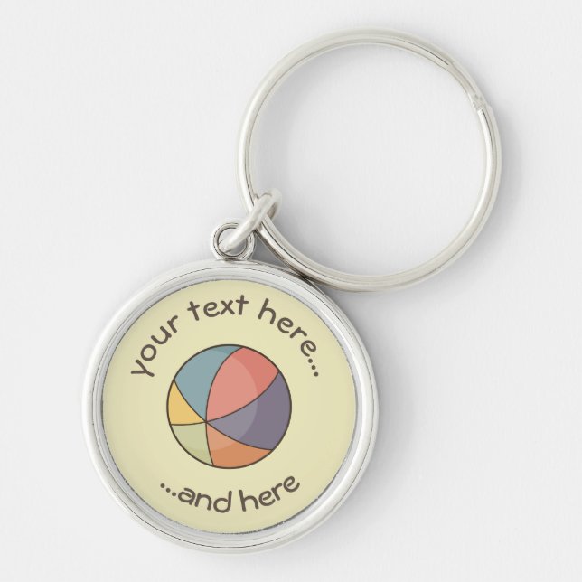 Beach Ball Keychain (Front)