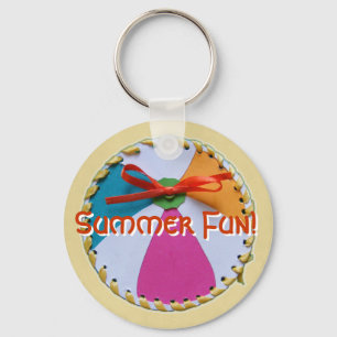 Beach Ball Keychain