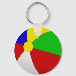 Beach Ball Keychain