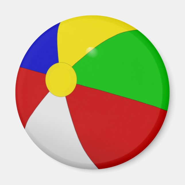 Beach Ball Magnet (Front)