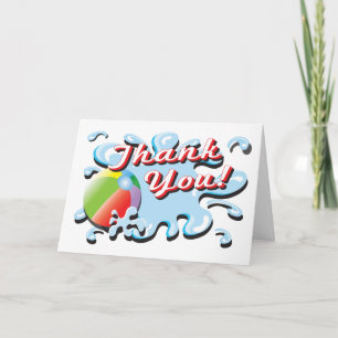 Beach Ball Pool ou Beach merci carte de note