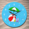 Beach Ball Pool Toys Wall Clock White Numbers
