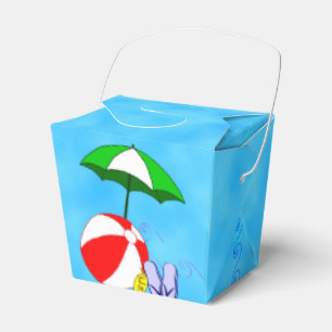 Beach Ball Pool Umbrella Party Favour Box