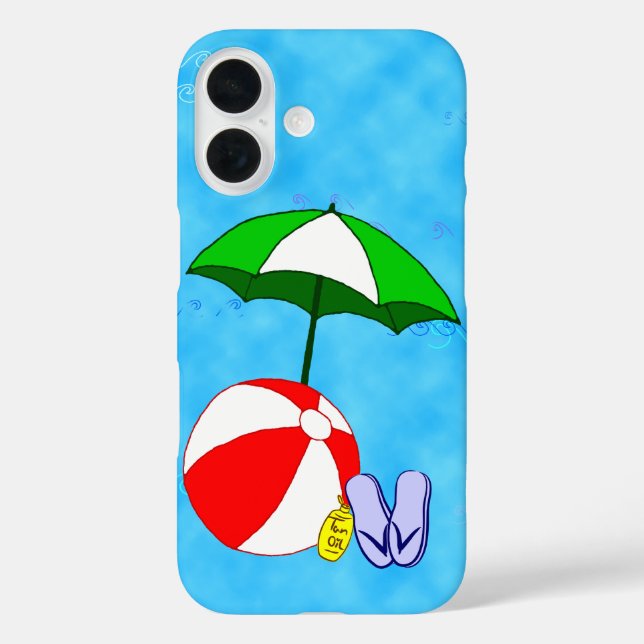 Beach Ball Pool Umbrella Samsung Galaxy Case (Back)