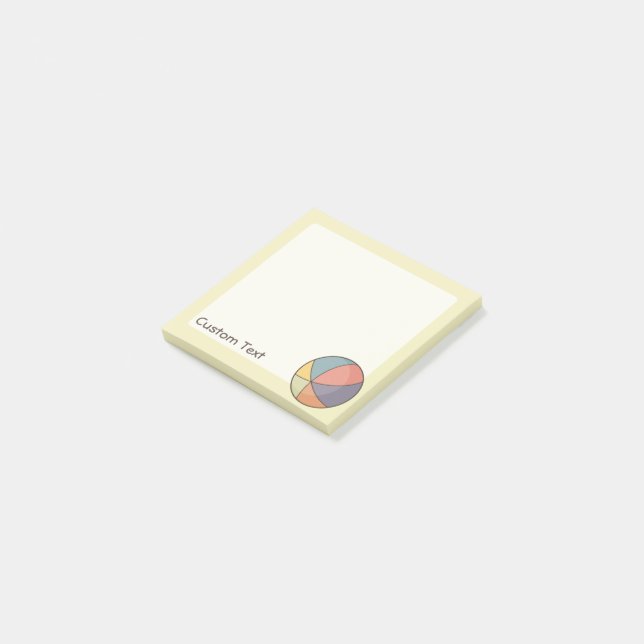 Beach Ball Post-it Notes (Angled)