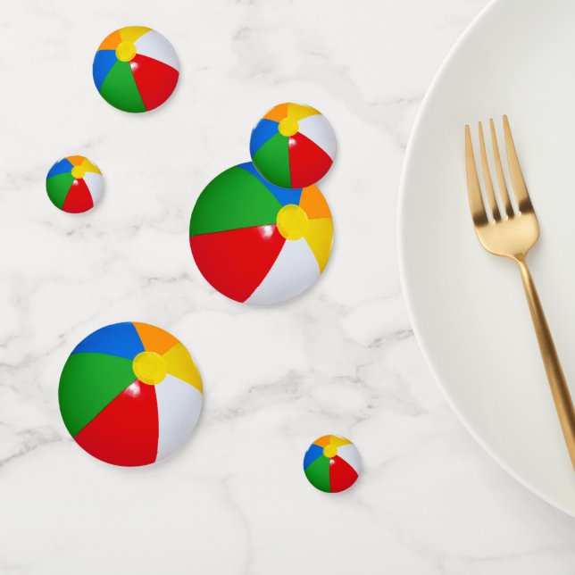 Beach Ball Summer Fun Pool Party Birthday Event Confetti (Group)