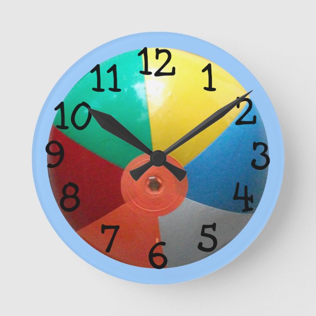 Beach Ball Wall Clock (Front)