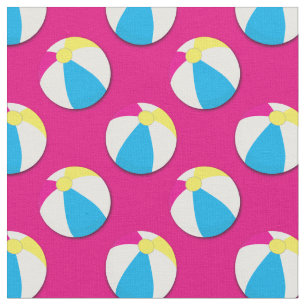 Beach Balls Cute Summer Pool Fabric