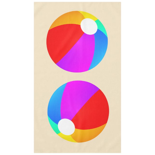 Beach Balls Tablecloth (Front)