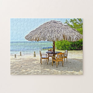 Beach Bar Jamaica. Jigsaw Puzzle