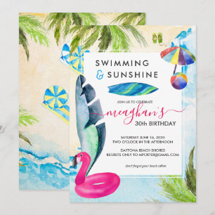 Beach Bash Summer Party Invitation