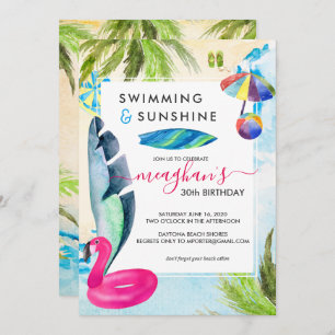 Beach Bash Summer Party Invitation