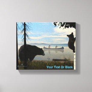 Beach Bears Canvas Print