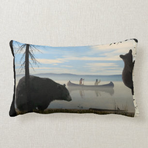 Beach Bears Lumbar Pillow