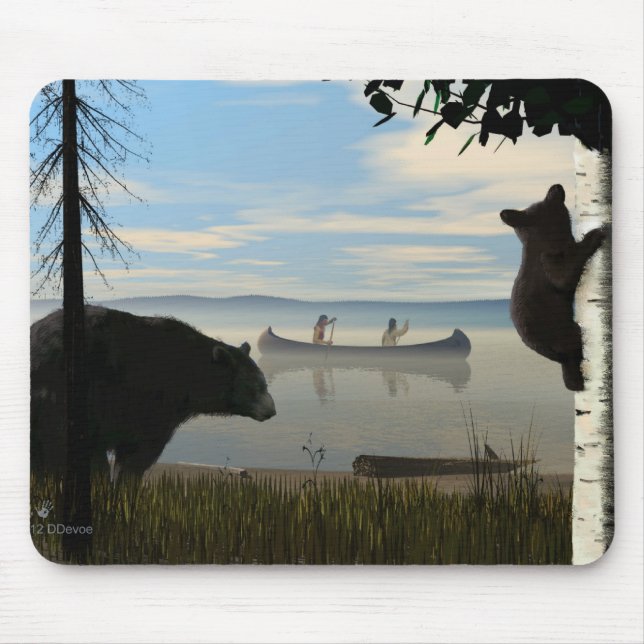 Beach Bears Mouse Pad (Front)