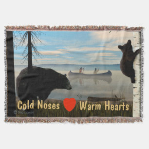 Beach Bears Throw Blanket