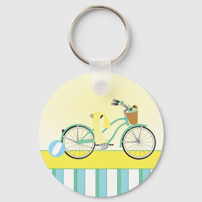 Beach Bicycle Keychain (Front)