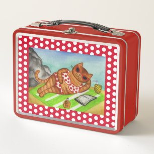 Beach Bikini Cat Lunchbox 