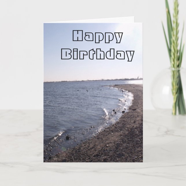 Beach Birthday Card (Front)