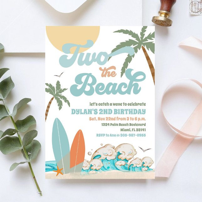 Beach Birthday Party Invitation (Creator Uploaded)