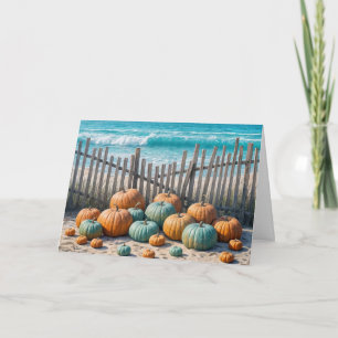 Beach Birthday Pumpkins Card