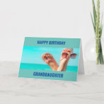 ***BEACH BIRTHDAY WISHES** "GRANDDAUGHTER" CARD<br><div class="desc">thank you for stopping by one of my eight stores</div>