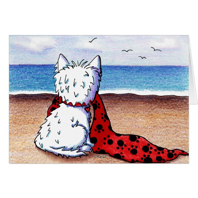 Beach Blanket Westie (Devant Horizontal)