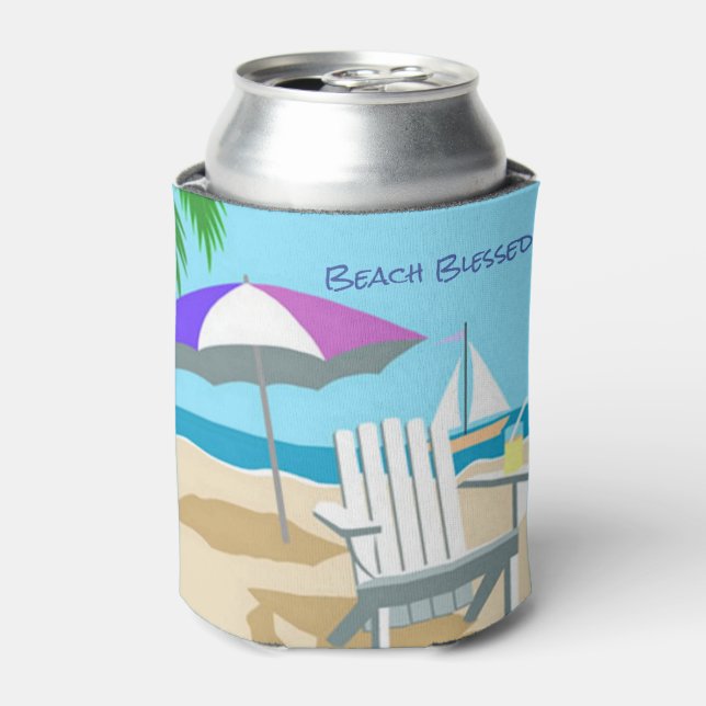 Beach Blessed Can Cooler (Can Front)