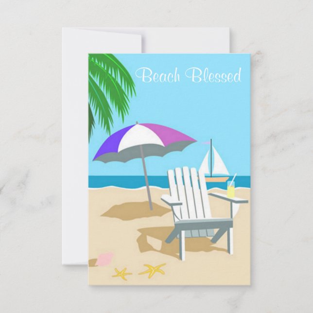 Beach Blessed Invite (Front)