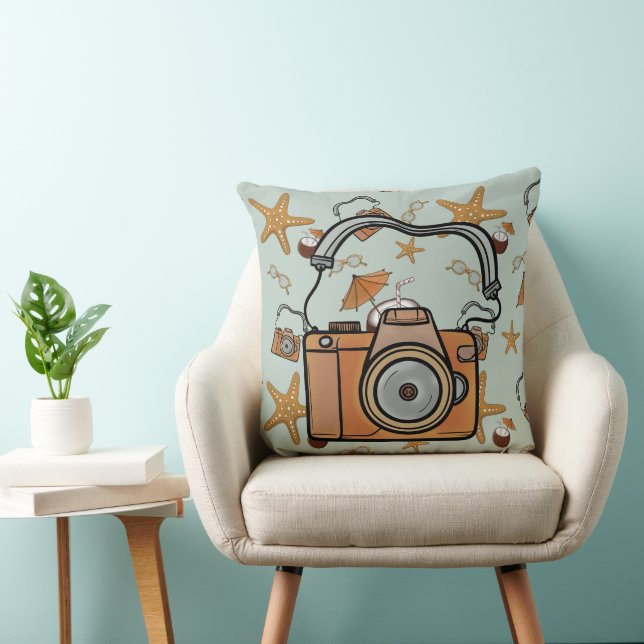 Beach Bliss Essential Throw Pillow (Chair)