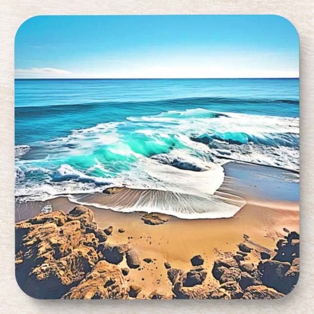 Beach Bliss: Ocean View Coaster (Front)