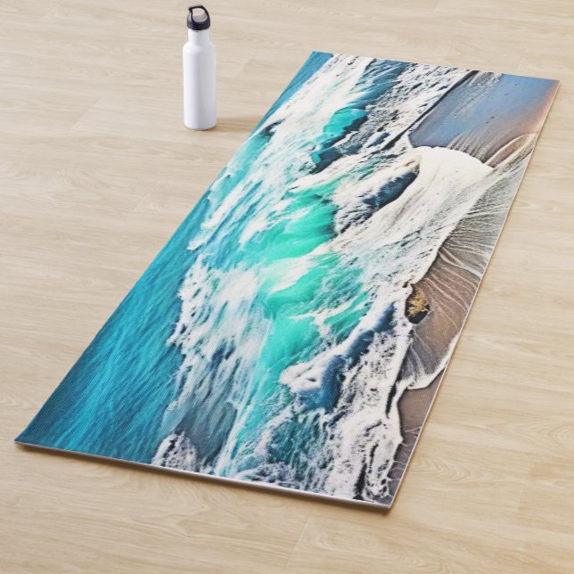 Beach Bliss: Ocean View Yoga Mat (In Situ)