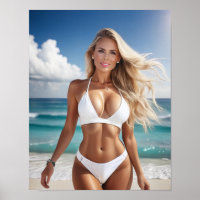 Beach Blonde Pin Up