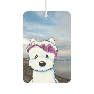 Beach Blossom Westie Air Freshener