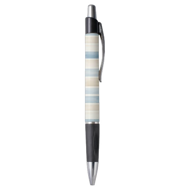 Beach Blue Cream Stripes   Pen (Bottom (Vertical))
