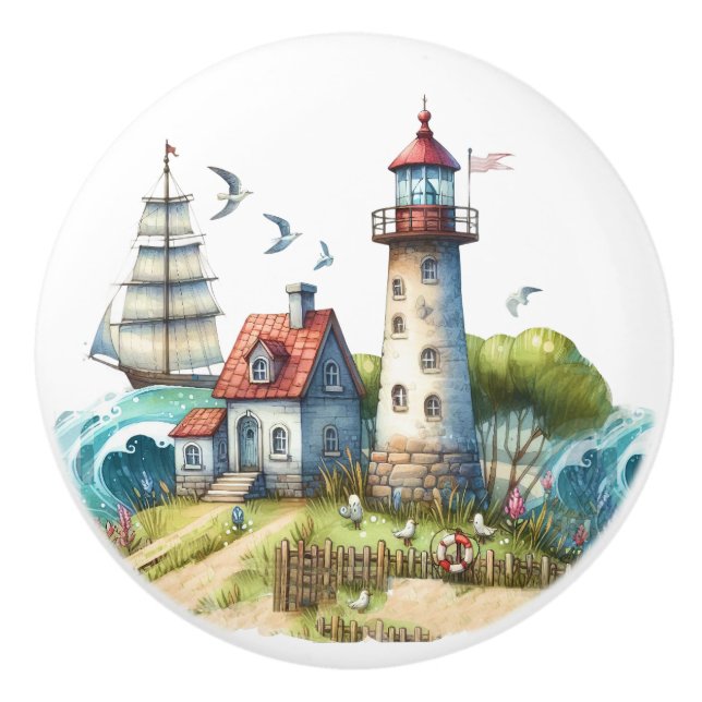 Beach Blvd. Beach  Ceramic Knobs (Front)
