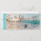 Beach Boarding Pass Save the Date wedding