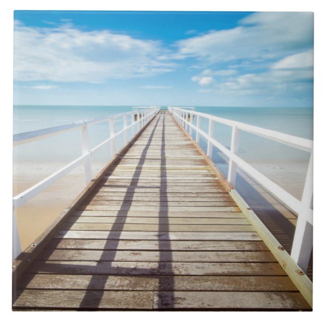 Beach Boardwalk Pier Tile (Front)