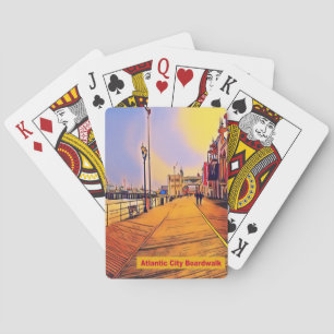 Beach Boardwalk Pop Art Playing Cards